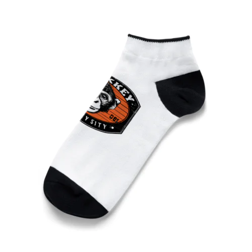 猿人ロック　ロゴ Ankle Socks