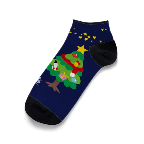 林さんのクリスマスツリー　くるぶしソックス Ankle Socks