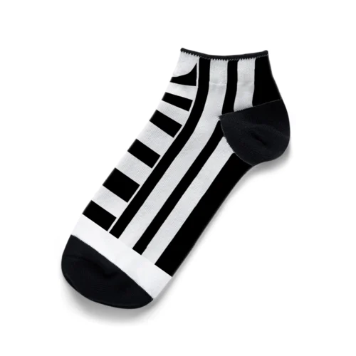 縦横ストライプ Ankle Socks