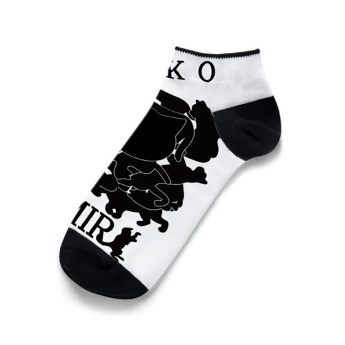 ねこまみれ Ankle Socks