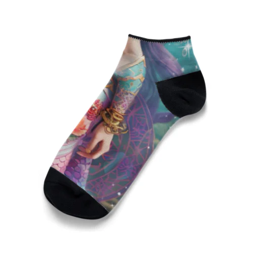 mermaid REINA  fashion color Ankle Socks