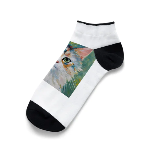 絵の具猫 Ankle Socks