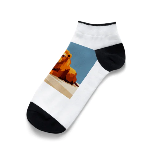 ドット絵ライオン Ankle Socks