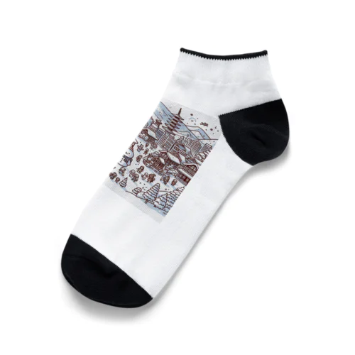 雪の花火 Ankle Socks