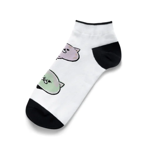 ２匹の猫（猫シリーズ） Ankle Socks