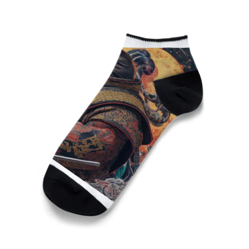「猫舞う戦士の神響：武神の至高の姿」 Ankle Socks