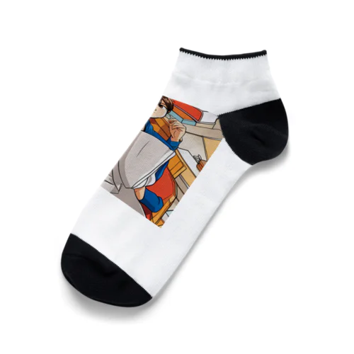 料理BOY Ankle Socks