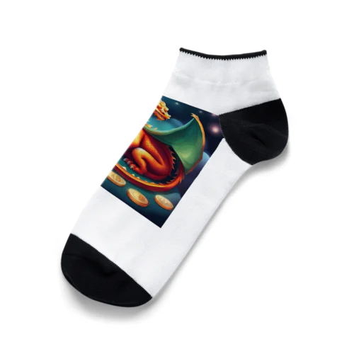 龍　金運アップ　干支 Ankle Socks