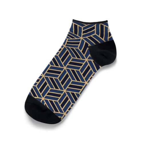 亀甲網代くるぶしソックス Ankle Socks