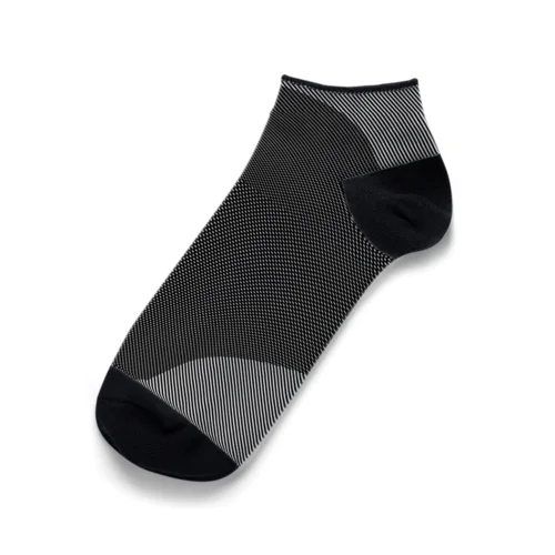 moiré 黒 Ankle Socks