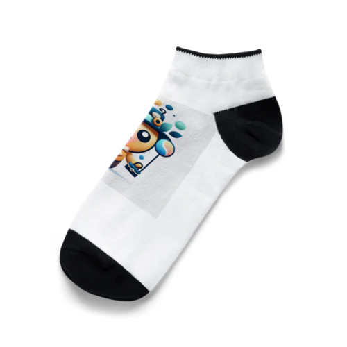 寒色のクレヨ君 Ankle Socks