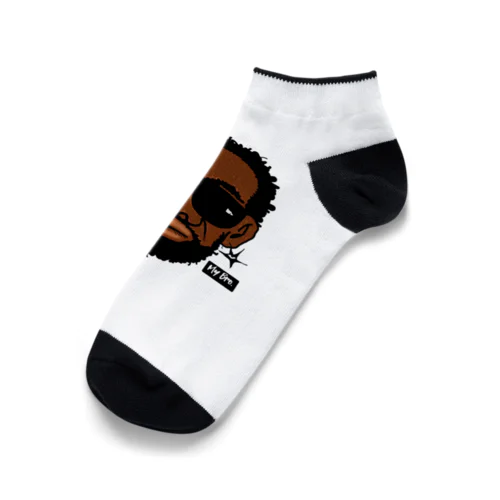 Black  Music Oyaji Ankle Socks