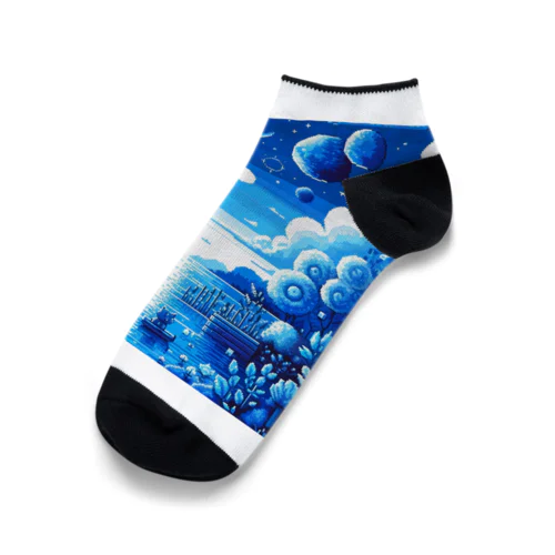 silence and blue / type.1 Ankle Socks