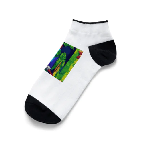 🌈スパンコールオウム Ankle Socks