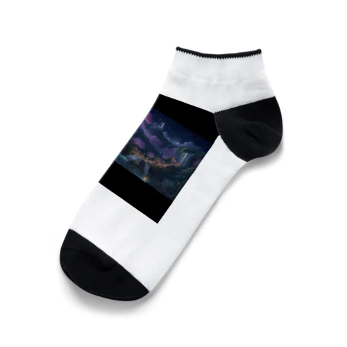 古風な夜桜 Ankle Socks