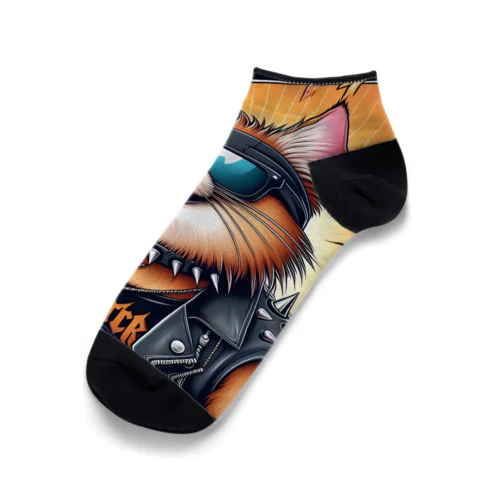 ヘビーメタルな猫のグッズ Ankle Socks