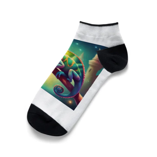 幻想的なカメレオン Ankle Socks