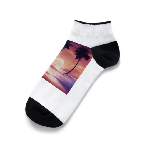 夕方の砂浜 Ankle Socks