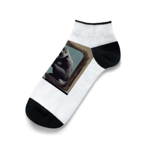 鏡に映るゴリラ Ankle Socks