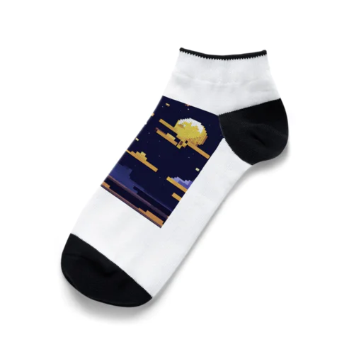 月の見える夜空 Ankle Socks