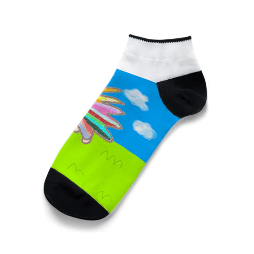 かわいいハリネズミのイラストのグッズ Ankle Socks