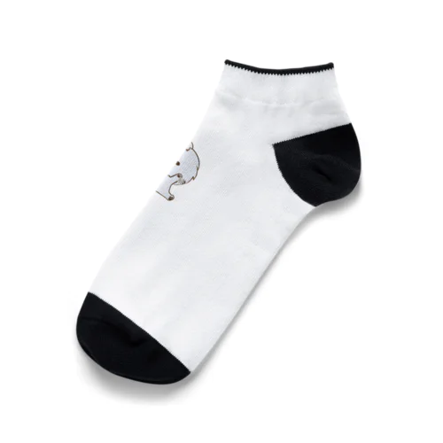 白いプードルりりな Ankle Socks