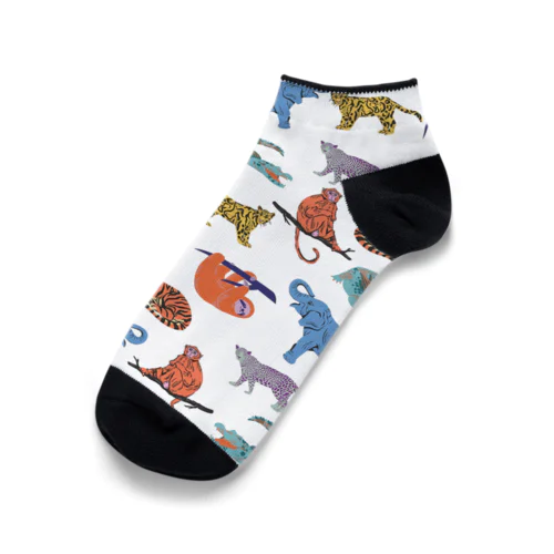 ジャングルの動物たち Ankle Socks