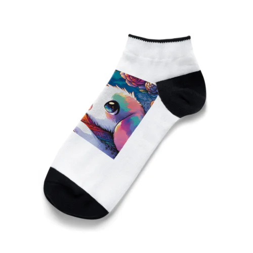 にんじんを食べてるウサギ2 Ankle Socks