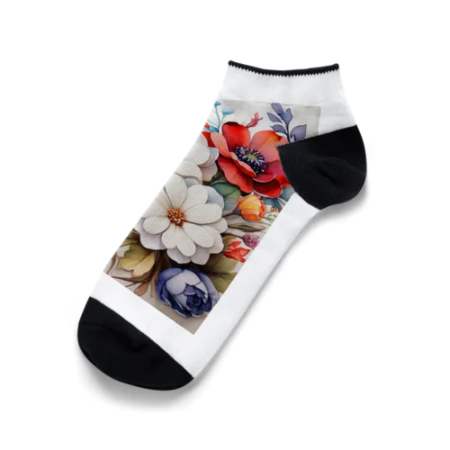 たくさんの花々を Ankle Socks