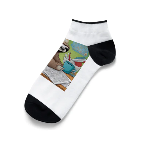 "A Sloth Trying Various Things"  Ankle Socks