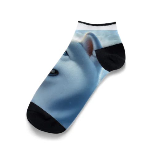 白い世界　（柴犬） Ankle Socks