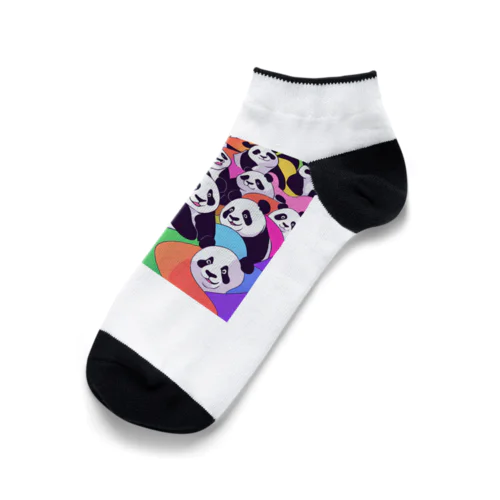 カラフルパンダ大集合！ Ankle Socks