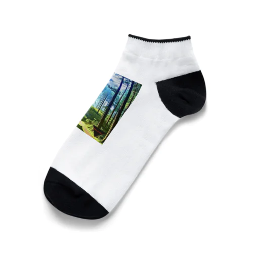 One_order 神秘的な森林 Ankle Socks