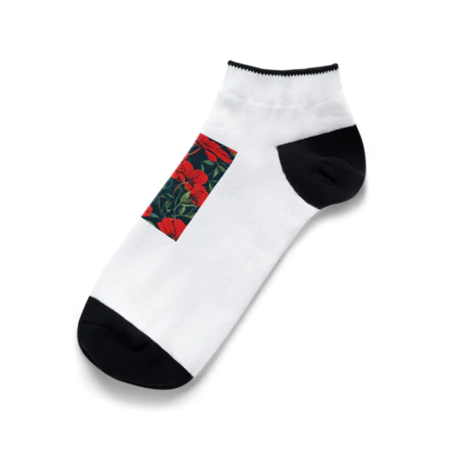 赤花 Ankle Socks