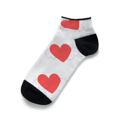 HeartAngel White Ankle Socks