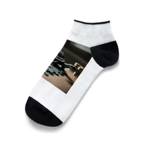 ６、パズル大好きカメさん Ankle Socks