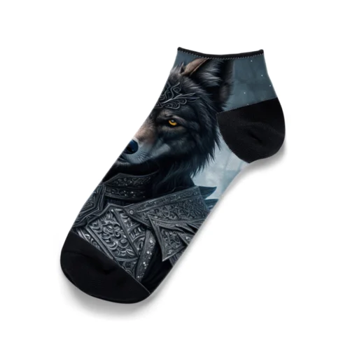 月夜の守り手 - 狼の守護神 Ankle Socks