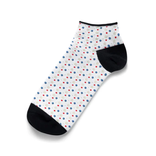 Tricolor star☆ Ankle Socks