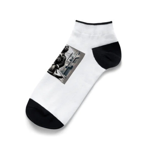 男らしいねこ Ankle Socks