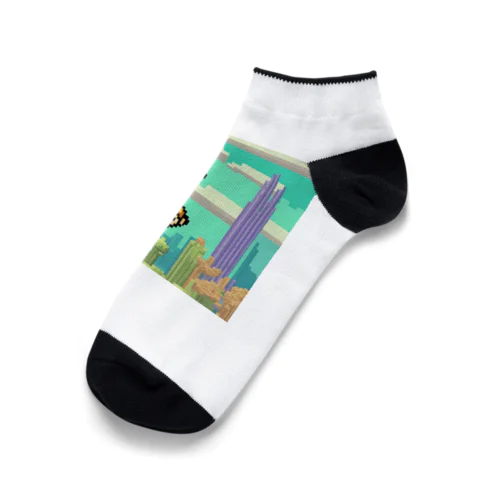 スカイダイビングの冒険猿 Ankle Socks