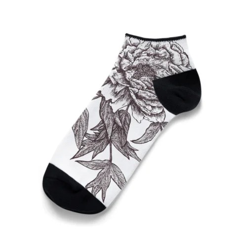 牡丹（ピオニー）GY Ankle Socks