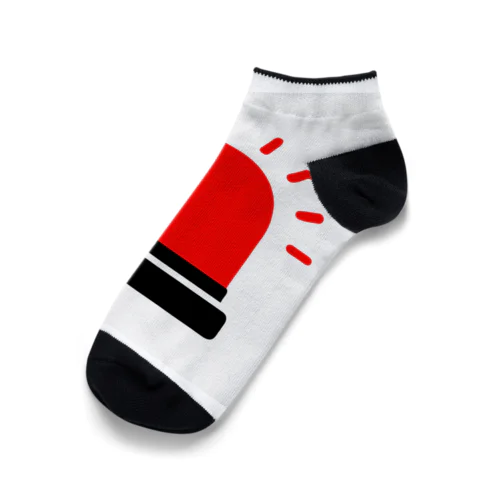 赤色灯 Ankle Socks