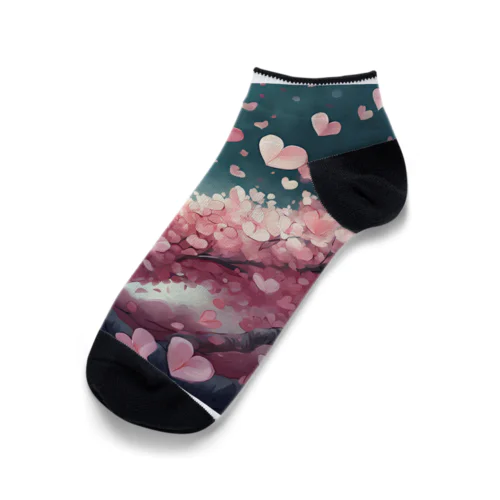 ハートさくら Ankle Socks