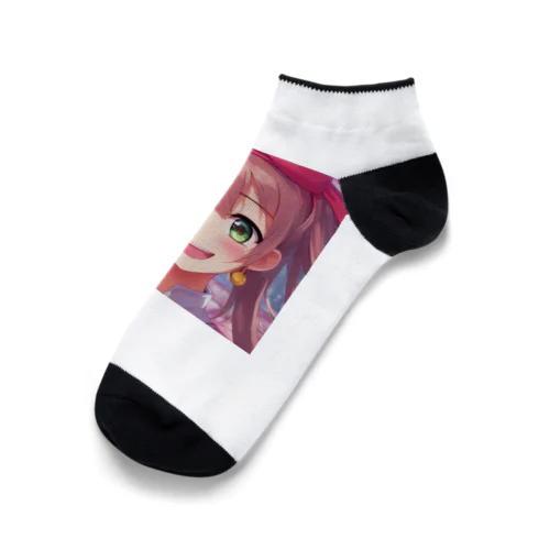 リボン付きヘッドバンドな女の子 Ankle Socks