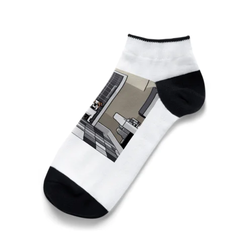 バスルームのブルドッグ Ankle Socks