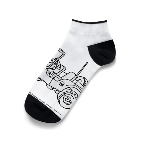 Jeep イラスト ライン画 Ankle Socks