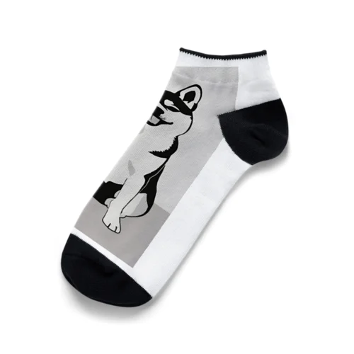 柴犬のキュートなキャンバス Ankle Socks
