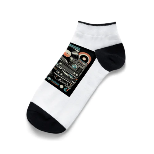 車とレコード Ankle Socks