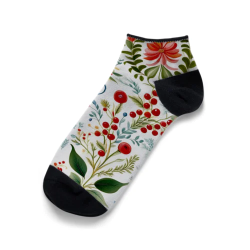 花の詩カップ(The Flower Poetry Cup) Ankle Socks