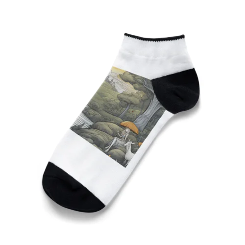 ファンタジー風景 Ankle Socks